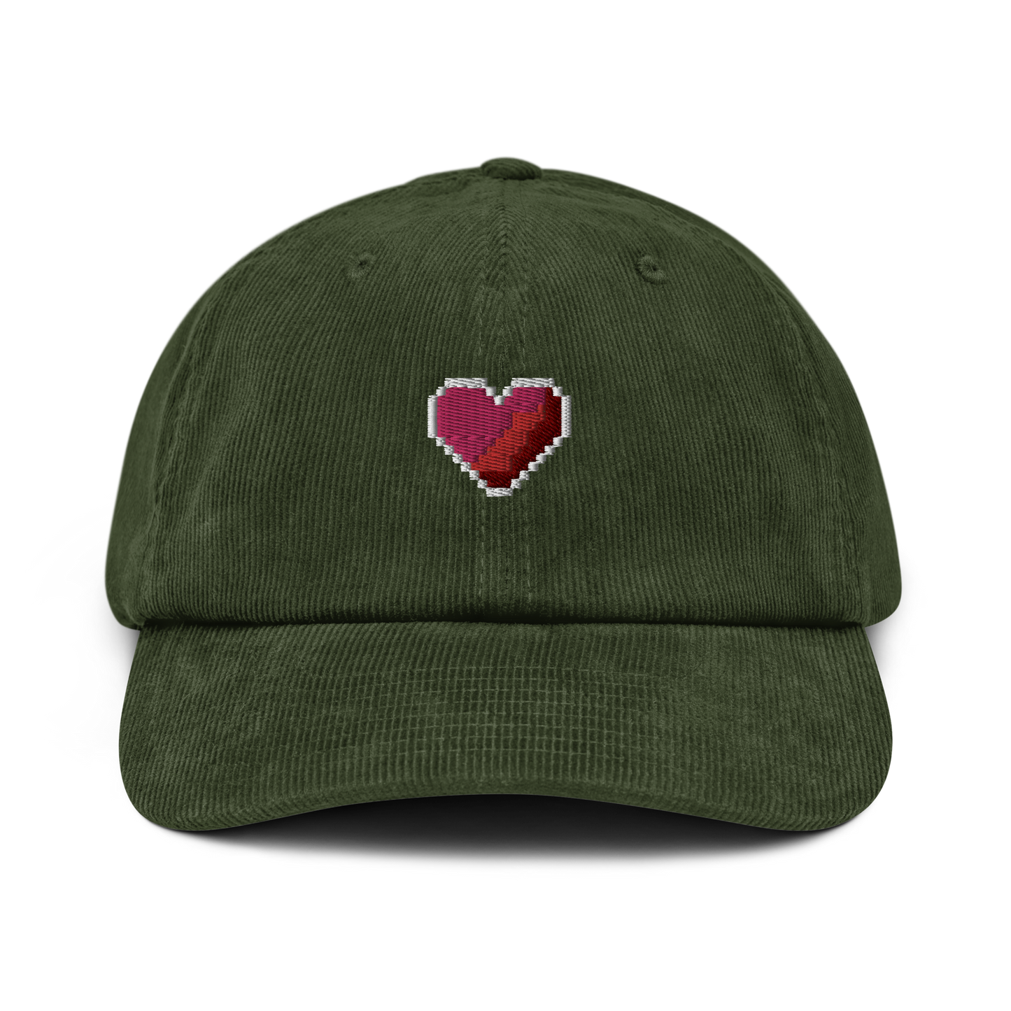 Heart corduroy hat